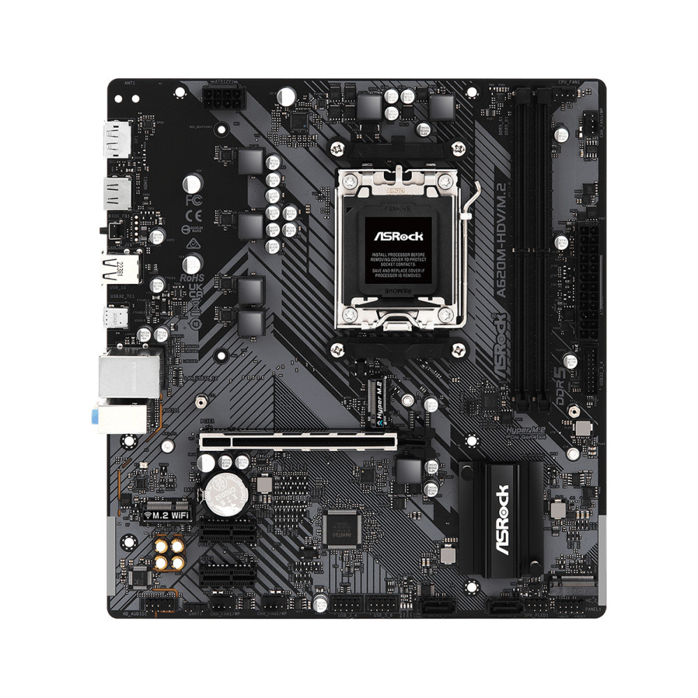 ASRCM042862 ASROCK A620M-HDV M.2 - MATX - AMD AM5 - 2x DDR5 - 2x M.2 - HDMI - DP ASRCM042862 ASROCK A620M-HDV M.2 - MATX - AMD AM5 - 2x DDR5 - 2x M.2 - HDMI - DP