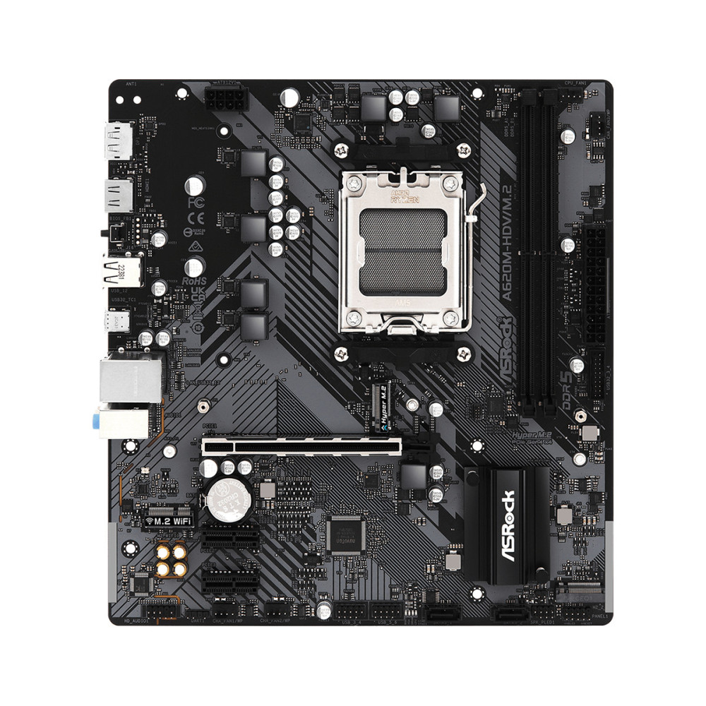 ASRCM042862 ASROCK A620M-HDV M.2 - MATX - AMD AM5 - 2x DDR5 - 2x M.2 - HDMI - DP