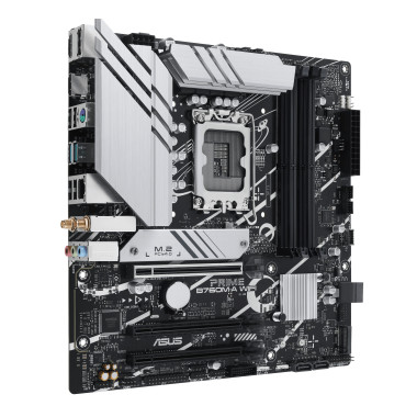 ASUCM042442 ASUS PRIME B760M-A WIFI - MATX - LGA 1700 - 4x DDR5 - HDMI - DP - 2x M.2 -WIFI6