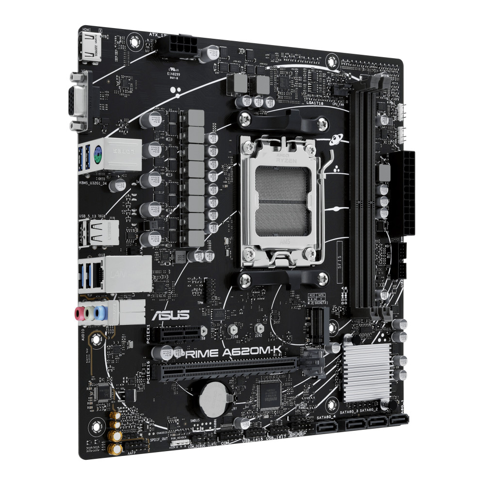 ASUCM042437 ASUS PRIME A620M-K - MATX - AM5 - 2x DDR5 -HDMI - VGA - M.2