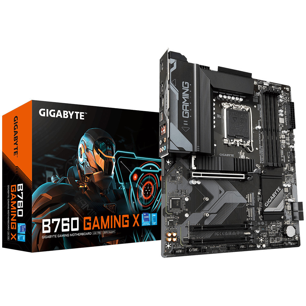 GIGCM041425 GIGABYTE B760 GAMING X - ATX - LGA 1700 - 4x DDR5 - HDMI - DP - 2x M.2 - 2.5G LA GIGCM041425 GIGABYTE B760 GAMING X - ATX - LGA 1700 - 4x DDR5 - HDMI - DP - 2x M.2 - 2.5G LA