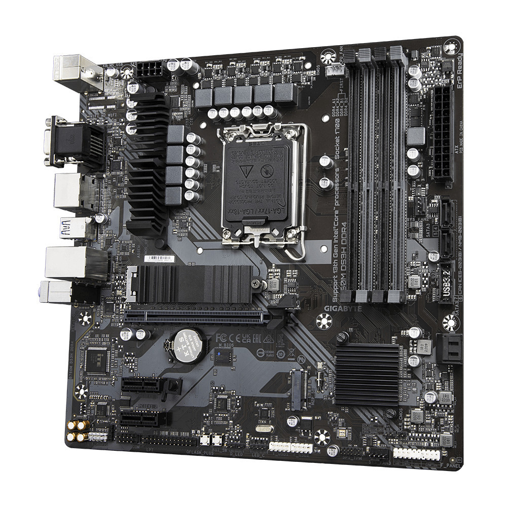 GIGCM041421 GIGABYTE B760M DS3H DDR4 - MATX - LGA 1700 - 4x DDR4 - VGA - HDMI - 2xDP - 2x M.