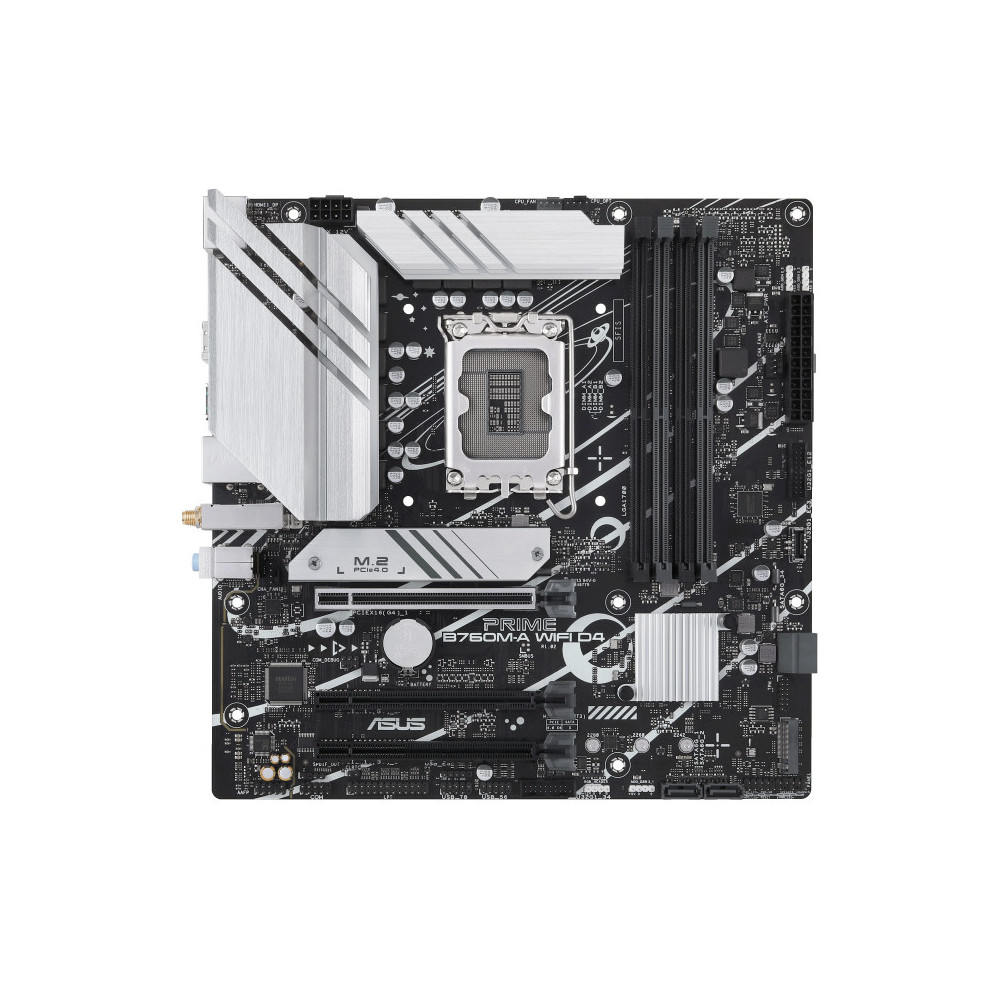 ASUCM041350 ASUS PRIME B760M-A WIFI D4 - MATX - LGA 1700 - 4x DDR4 - 3x PCIE X16 - 2x HDMI - ASUCM041350 ASUS PRIME B760M-A WIFI D4 - MATX - LGA 1700 - 4x DDR4 - 3x PCIE X16 - 2x HDMI -