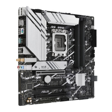 ASUCM041350 ASUS PRIME B760M-A WIFI D4 - MATX - LGA 1700 - 4x DDR4 - 3x PCIE X16 - 2x HDMI -
