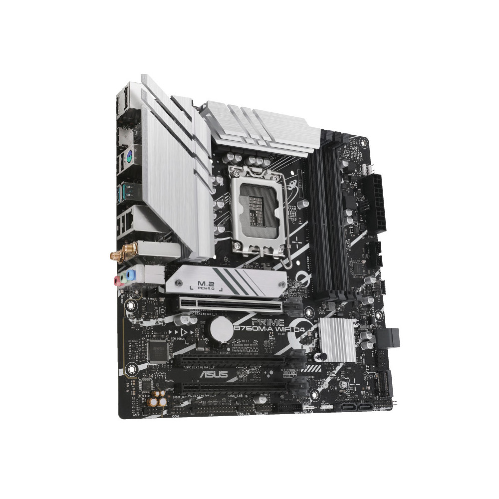 ASUCM041350 ASUS PRIME B760M-A WIFI D4 - MATX - LGA 1700 - 4x DDR4 - 3x PCIE X16 - 2x HDMI -