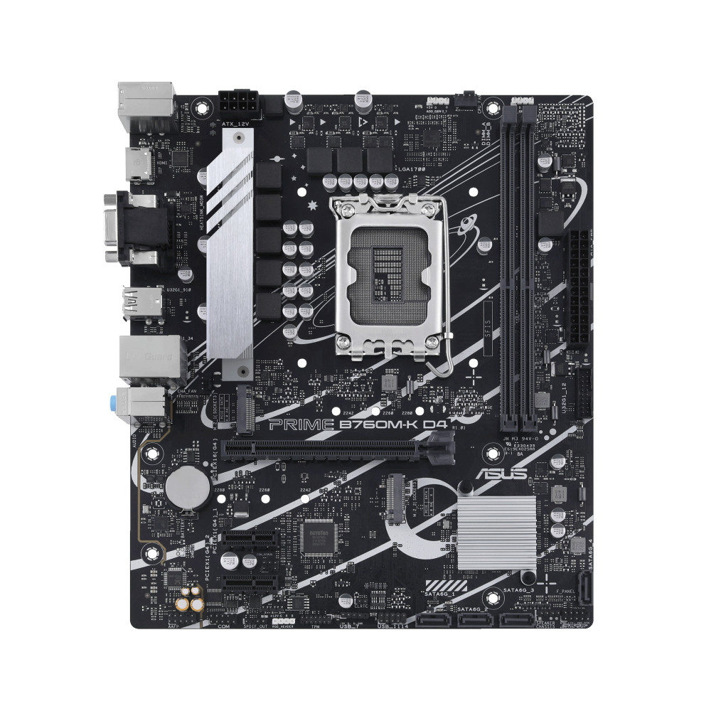 ASUCM041347 ASUS PRIME B760M-K D4 - MATX - LGA 1700 - 2x DDR4 - HDMI - VGA - 2x M.2 ASUCM041347 ASUS PRIME B760M-K D4 - MATX - LGA 1700 - 2x DDR4 - HDMI - VGA - 2x M.2