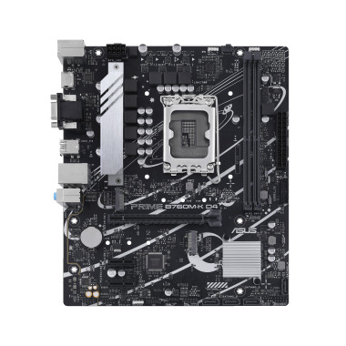 ASUCM041347 ASUS PRIME B760M-K D4 - MATX - LGA 1700 - 2x DDR4 - HDMI - VGA - 2x M.2