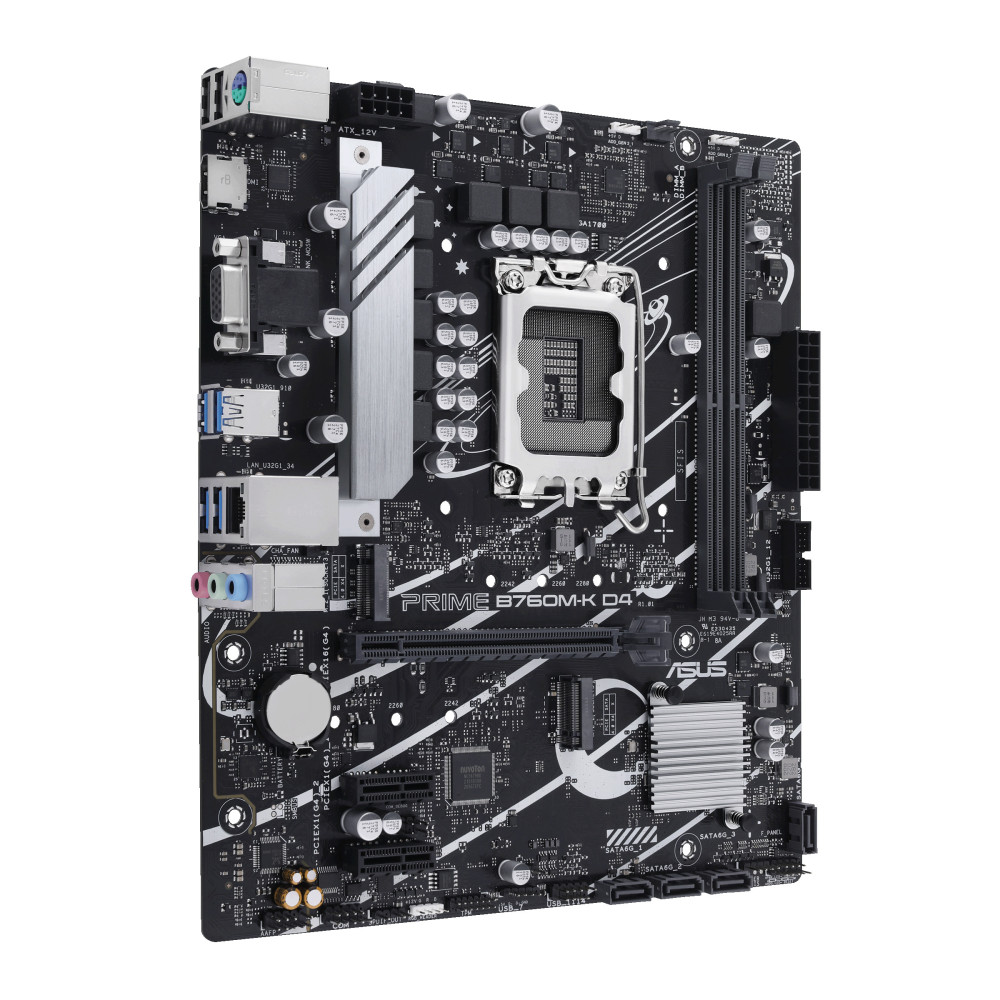 ASUCM041347 ASUS PRIME B760M-K D4 - MATX - LGA 1700 - 2x DDR4 - HDMI - VGA - 2x M.2