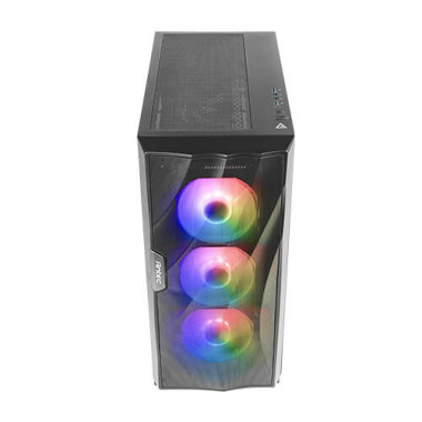 Antec Dark League DF700 FLUX - Mid tower - ATX - panneau latéral fenêtré (verre trempé) - pas d'alimentation - USB Audio