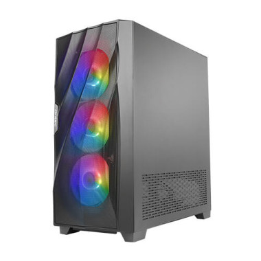 Antec Dark League DF700 FLUX - Mid tower - ATX - panneau latéral fenêtré (verre trempé) - pas d'alimentation - USB Audio