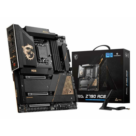 MSICM040881 MSI MEG Z790 ACE - E-ATX - LGA 1700 - 4x DDR5 - 3x PCIE X16 - 5x M.2 - 2x 2.5GLA