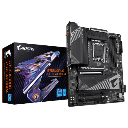 GIGCM040666 GIGABYTE B760 A ELITE AX DDR4 - ATX - LGA 1700 - 4x DDR4