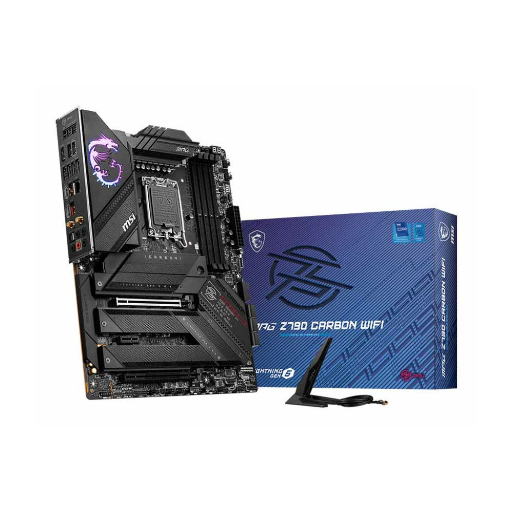 MSICM040534 MSI MPG Z790 CARBON WIFI - ATX - LGA 1700 - 4x DDR5 - 2x PCIE X16 - HDMI - 5x M. MSICM040534 MSI MPG Z790 CARBON WIFI - ATX - LGA 1700 - 4x DDR5 - 2x PCIE X16 - HDMI - 5x M.