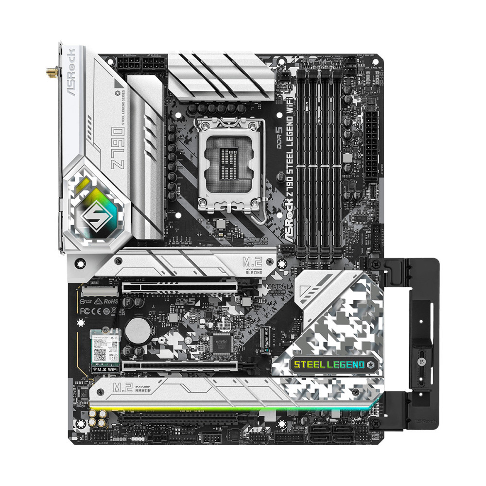 ASRCM040251 ASROCK Z790 STEEL LEGEND WIFI - ATX - LGA 1700 - Z790 - 4x DDR5 - PCIE 5.0 - 5x ASRCM040251 ASROCK Z790 STEEL LEGEND WIFI - ATX - LGA 1700 - Z790 - 4x DDR5 - PCIE 5.0 - 5x