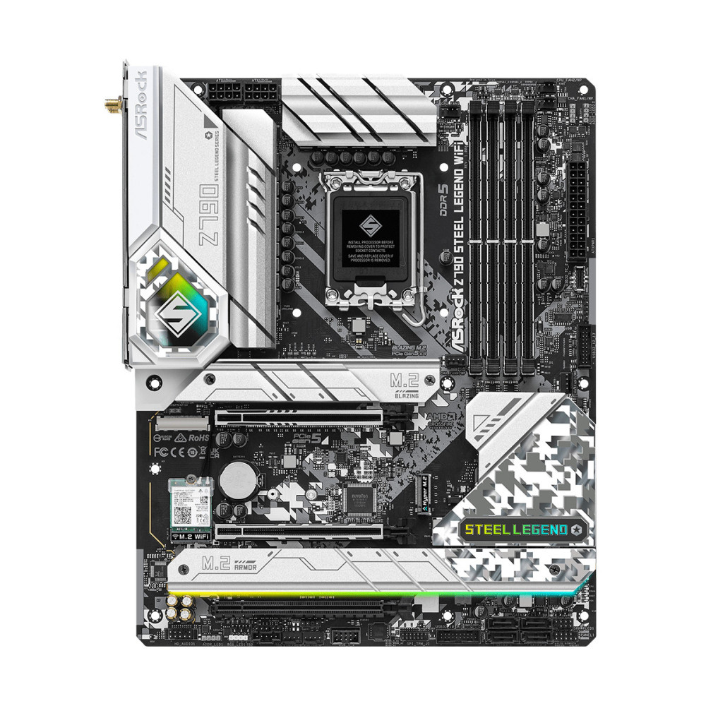 ASRCM040251 ASROCK Z790 STEEL LEGEND WIFI - ATX - LGA 1700 - Z790 - 4x DDR5 - PCIE 5.0 - 5x