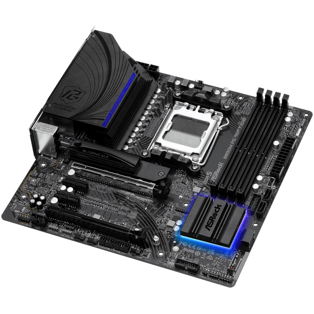 ASRCM040227 ASROCK B650M PG RIPTIDE - MATX - AM5 - 4x DDR5 - HDMI - DP - 2x PCIE - 2x M.2