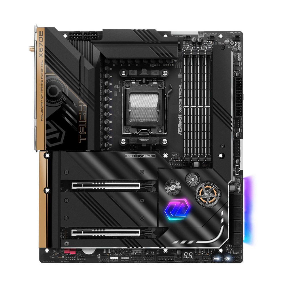 ASRCM040093 ASROCK X670E TAICHI - E-ATX - AM5 - 4x DDR5 - 2x PCIE 5.0 - M.2