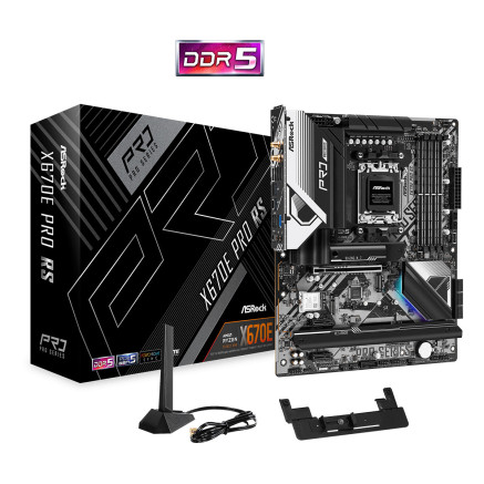 ASRCM040089 ASROCK X670E PRO RS - ATX - AM5 - 4x DDR5 - PCIE 5.0 - 4x M.2