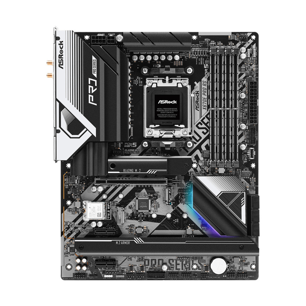 ASRCM040089 ASROCK X670E PRO RS - ATX - AM5 - 4x DDR5 - PCIE 5.0 - 4x M.2