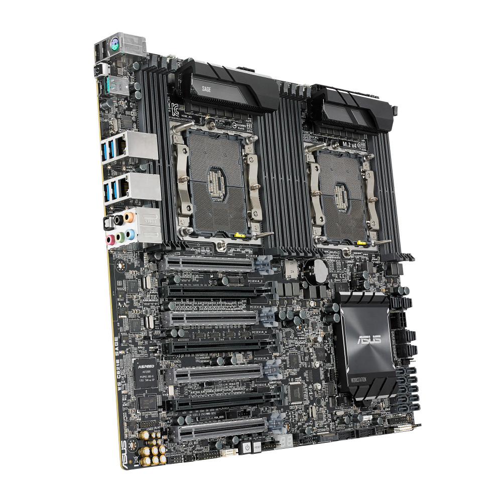 ASUCM040178 ASUS WS C621E SAGE - EEB - 2x CPU LGA3647 - C621 - 12x DDR4 - 7x PCIE - SLI