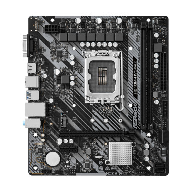 ASRCM040095 ASROCK H610M-HVS M.2 R2.0 - MATX - LGA 1700 - 2x DDR4 - HDMI - VGA - M.2