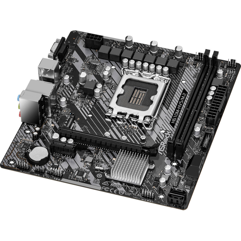 ASRCM040095 ASROCK H610M-HVS M.2 R2.0 - MATX - LGA 1700 - 2x DDR4 - HDMI - VGA - M.2