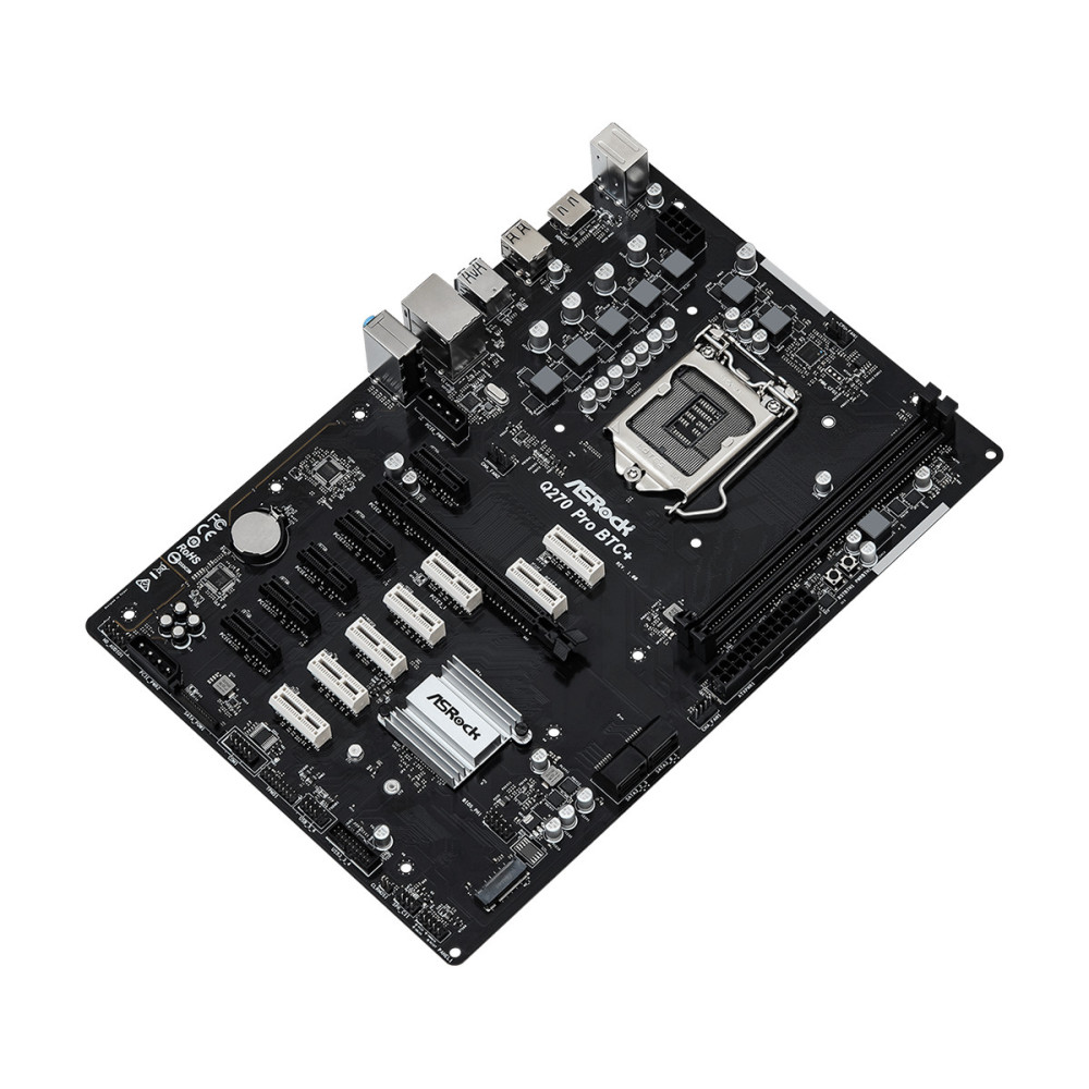 ASRCM039456 ASROCK Q270 PRO BTC+ - MINING ATX - LGA 1151 -  12x PCIE X1
