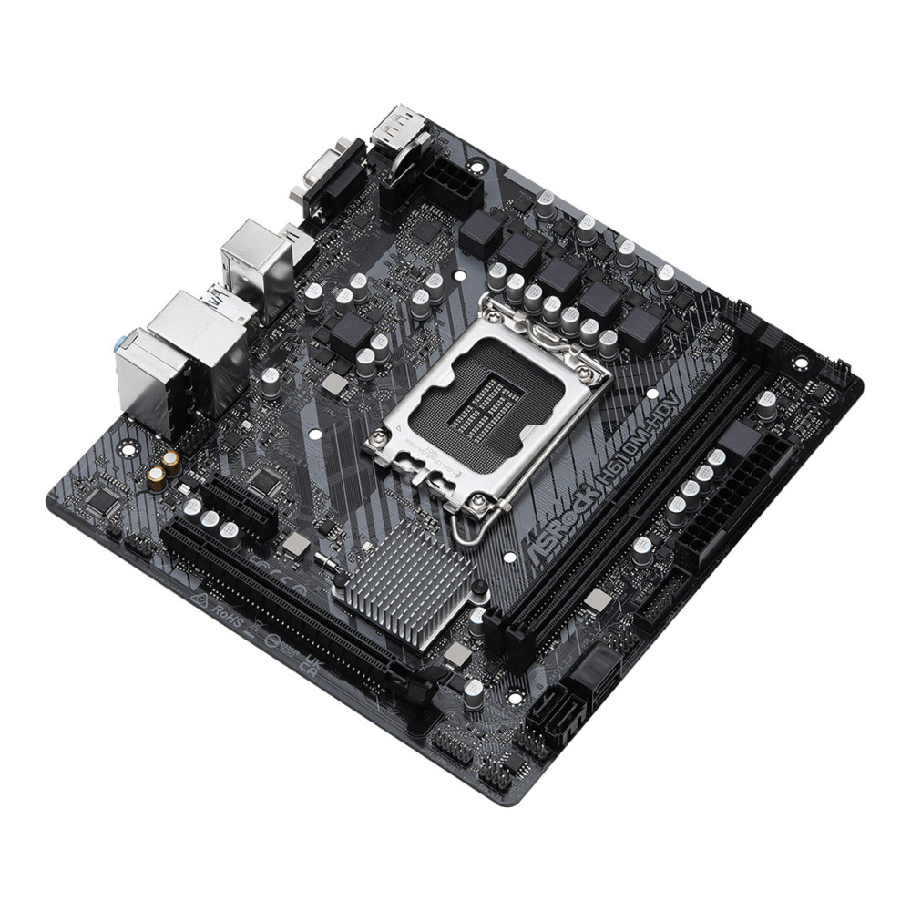ASRCM039218 ASROCK H610M-HDV - MATX - LGA 1700 - 2x DDR4 - HDMI - DP - VGA