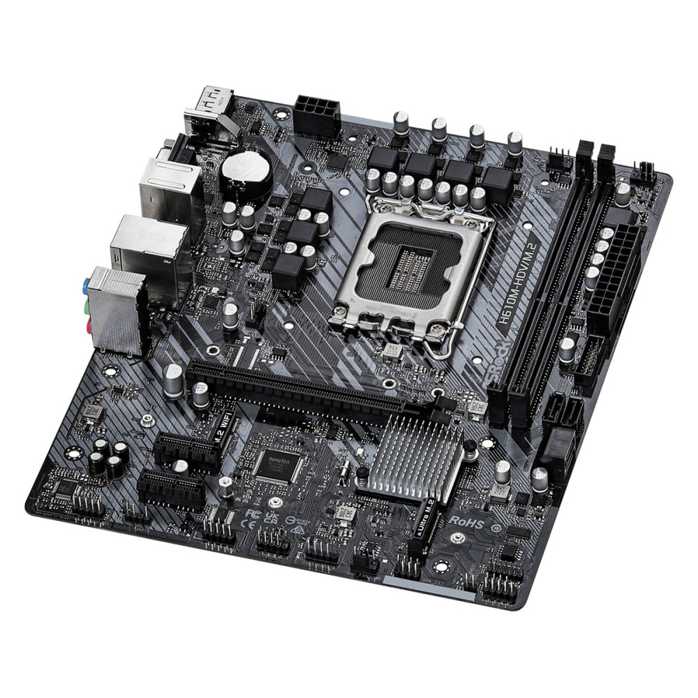 ASRCM038949 ASROCK H610M-HD-M.2 - MATX - LGA 1700 - 2x DDR4 - HDMI - DP - VGA