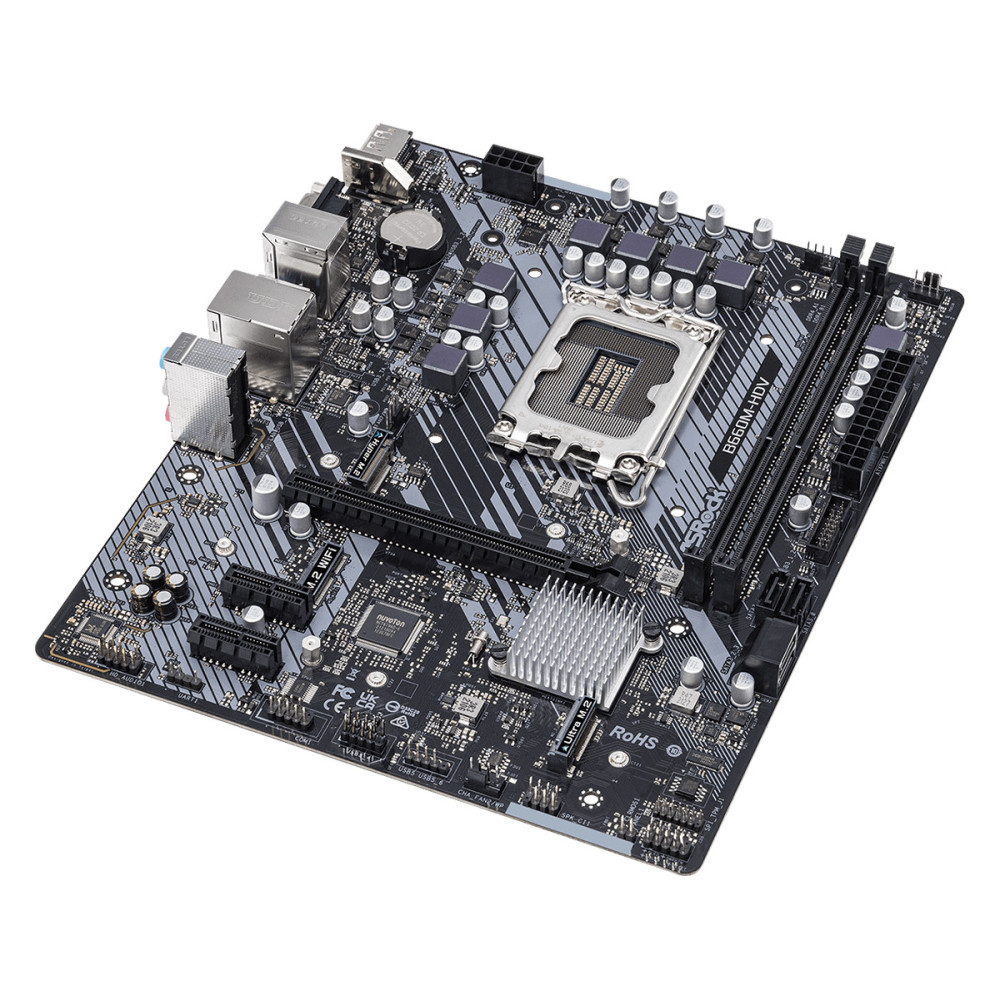 ASRCM038948 ASROCK B660M-HDV - MATX - LGA 1700 - 2x DDR4 - HDMI - DP - VGA