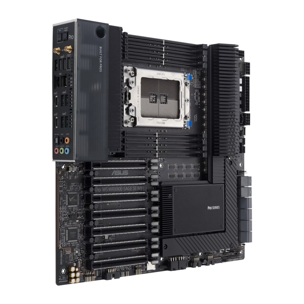 ASUCM037651 ASUS PRO WS WRX80E-SAGE SE WIFI - E-ATX - AMD sTRX4 - 8xDDR4 - 7x PCIEX16