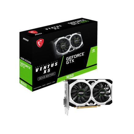 MSICV044069 Carte Graphique - MSICV044069 MSI  GTX1650 D6 VENTUS XS OC V3 - 4GO GDDR6 - 1620MHZ - DVI - HDMI - DP