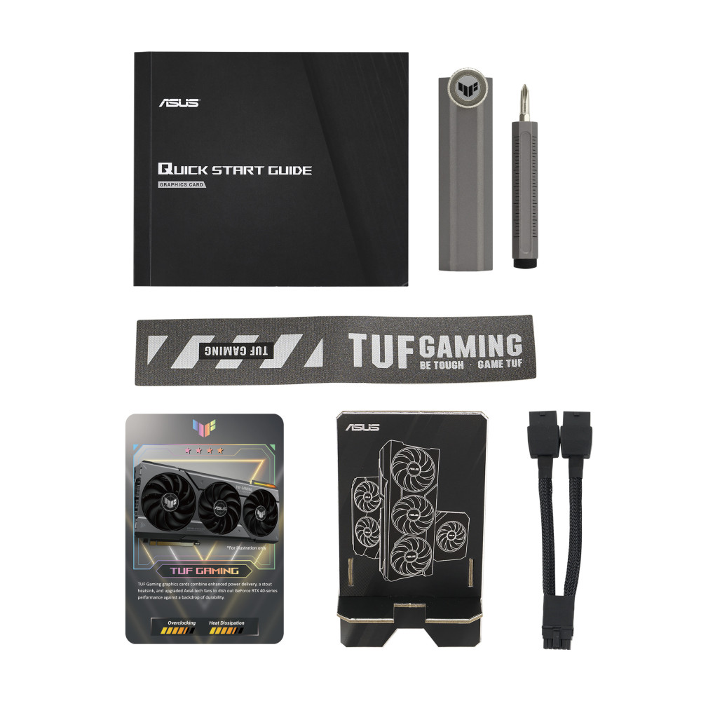ASUCV044056 Carte Graphique - ASUCV044056 ASUS TUF GAMING RTX 4070 SUPER 12GB GDDR6X OC - NVIDIA - 2595MHz