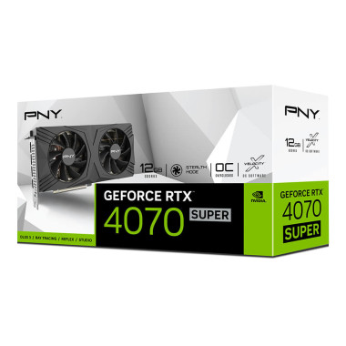 PNYCV043726 Carte Graphique - PNYCV043726 PNY RTX 4070 SUPER 12GB VERTO DUAL FAN ED.
