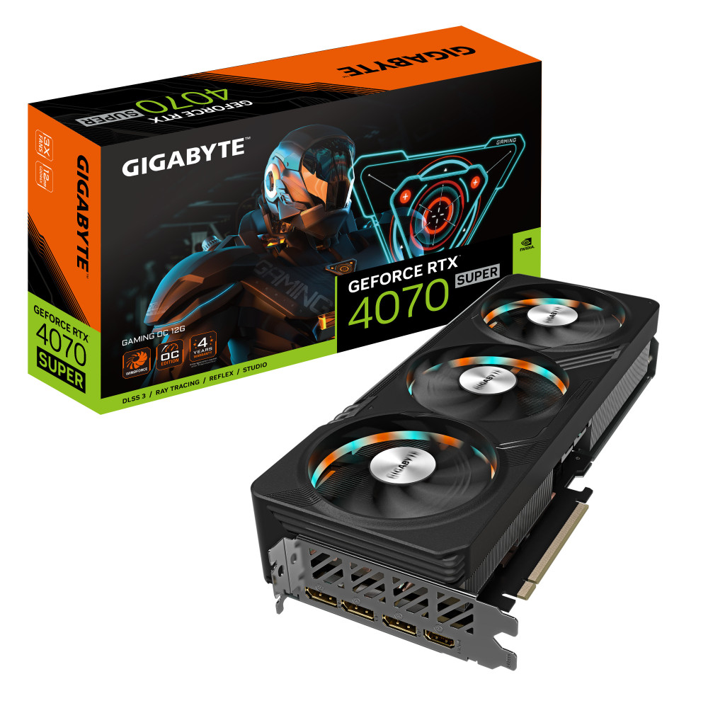 GIGCV043706 Carte Graphique - GIGCV043706 GIGABYTE RTX 4070 SUPER GAMING OC 12G - 12Go GDDR6
