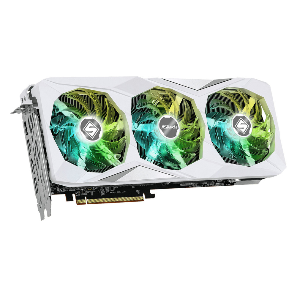 ASRCV042885 ASROCK AMD RX 7800 XT STEEL LEGEND 16GB OC - 16Go GDDR6 - 2520MHz - BLANC