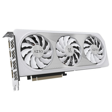 GIGCV042432 Carte Graphique - GIGCV042432 GIGABYTE RTX 4060  AERO OC 8G - 8Go GDDR6 - 2550MHz - 2x HDMI - 2x DP - BLANC