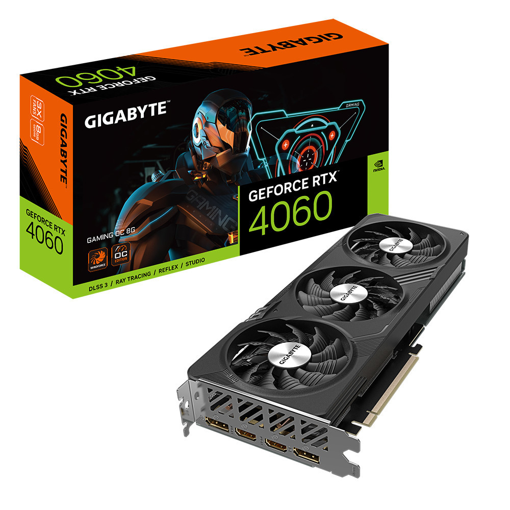 GIGCV042431 Carte Graphique - GIGCV042431 GIGABYTE RTX 4060 GAMING OC 8G - 8Go GDDR6 - 2550MHz - 2x HDMI - 2x DP GIGCV042431 Carte Graphique - GIGCV042431 GIGABYTE RTX 4060 GAMING OC 8G - 8Go GDDR6 - 2550MHz - 2x HDMI - 2x DP
