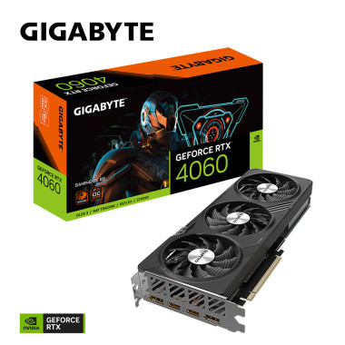 GIGCV042431 Carte Graphique - GIGCV042431 GIGABYTE RTX 4060  GAMING OC 8G - 8Go GDDR6 - 2550MHz - 2x HDMI - 2x DP