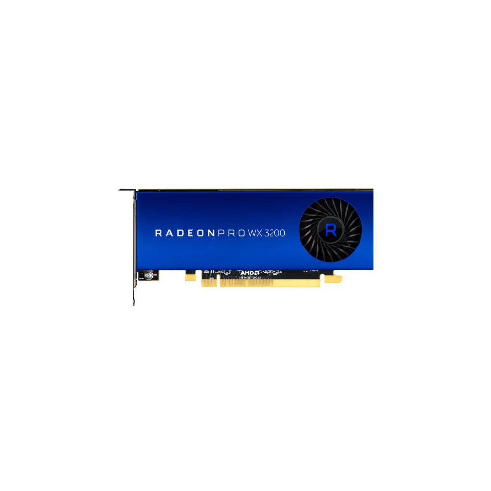 AMDCV039756 AMD RADEON PRO WX 3200 - 4GB GDDR5 - PCIE 3.0 16X - 4X DP - RETAIL AMDCV039756 AMD RADEON PRO WX 3200 - 4GB GDDR5 - PCIE 3.0 16X - 4X DP - RETAIL