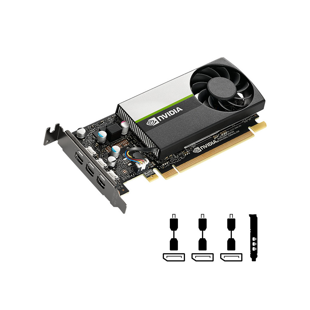 PNYCV039452 PNY NVIDIA T400 4GB (OEM VERSION) - 4Go GDDR6 - MINI DP x3 - LOW PROFILE