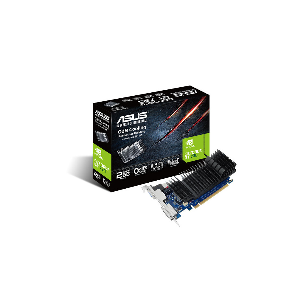 ASUCV039025 Carte Graphique - ASUCV039025 ASUS GT730-SL-2GD5-BRK - 2Go GDDR5 - HDMI - DVI - VGA