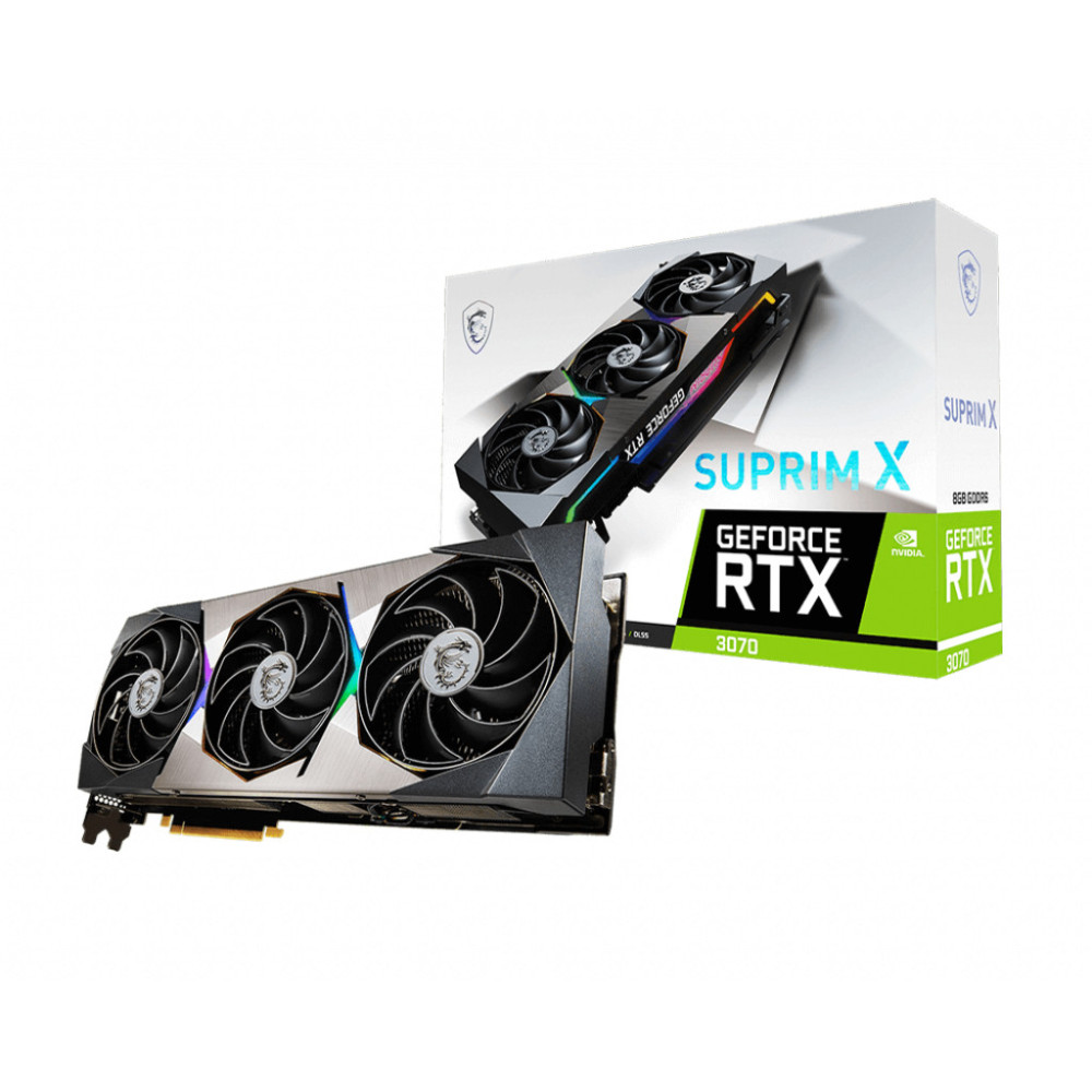 MSICV038277 Carte Graphique - MSICV038277 MSI RTX 3070 SUPRIM X 8G LHR - 8Go GDDR6 - 1920MHz - HDMI - 3x DP MSICV038277 Carte Graphique - MSICV038277 MSI RTX 3070 SUPRIM X 8G LHR - 8Go GDDR6 - 1920MHz - HDMI - 3x DP