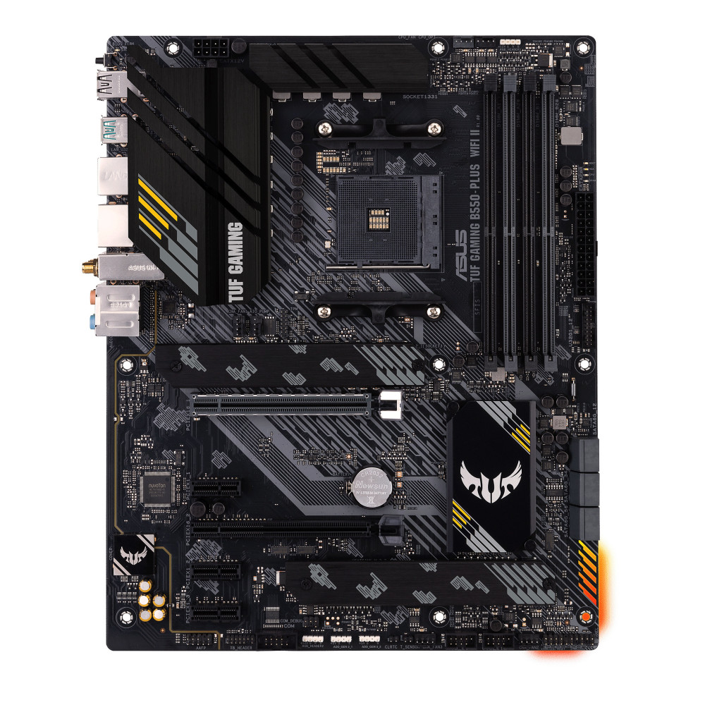 ASUS TUF GAMING B550-PLUS WIFI II - Carte-mère - ATX - Socket AM4 - AMD B550 Chipset - USB-C Gen2, USB 3.2 Gen 1, USB 3.2 Gen ASUS TUF GAMING B550-PLUS WIFI II - Carte-mère - ATX - Socket AM4 - AMD B550 Chipset - USB-C Gen2, USB 3.2 Gen 1, USB 3.2 Gen