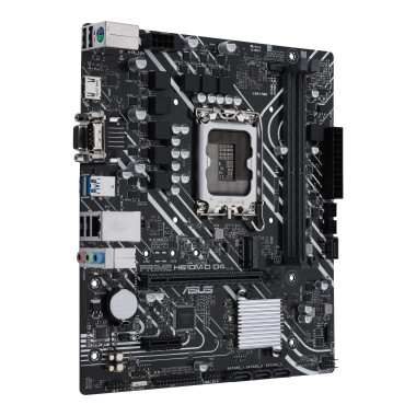 ASUS PRIME H610M-D D4 - Carte-mère - micro ATX - Socket LGA1700 - H610 Chipset - USB 3.2 Gen 1 - Gigabit LAN - carte graphique