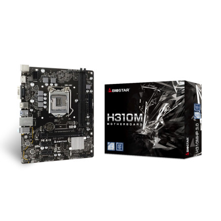 BIOCM045538 BIOSTAR H310MHP 3.0 - MATX - LGA 1151 - 2x DDR4 - HDMI - VGA
