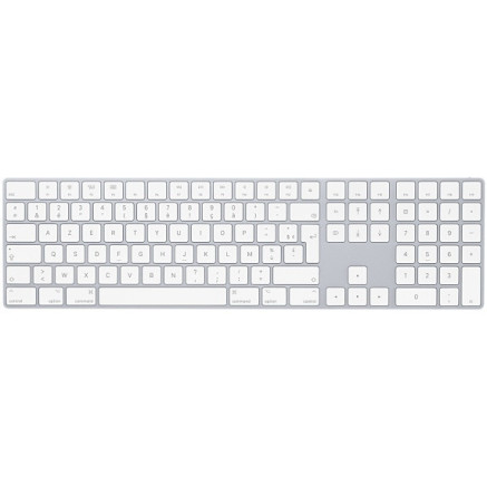 APLCL035256 APPLE Clavier sans fil Bluetooth FR avec pad numérique blanc argenté