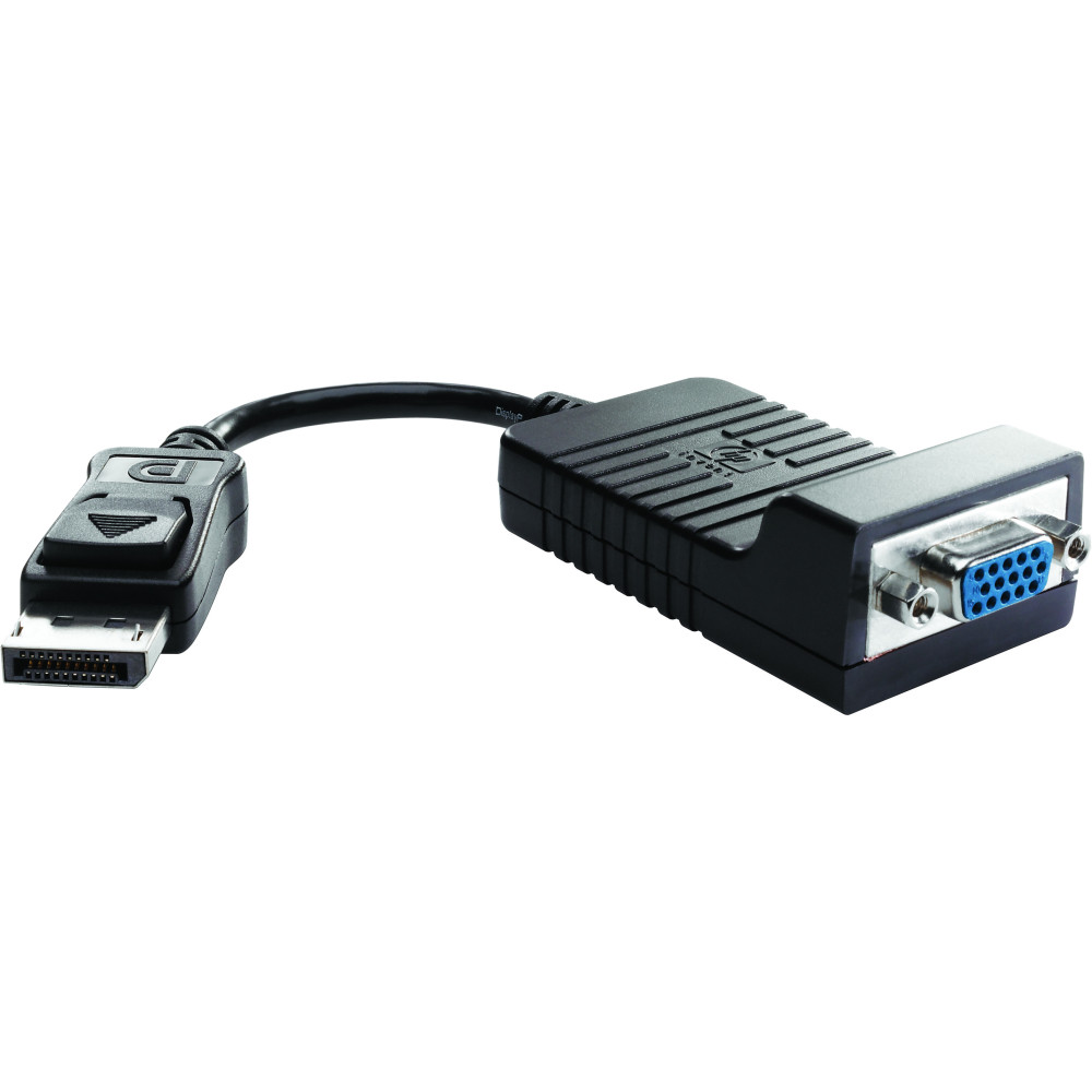 HP - Adaptateur VGA - DisplayPort (M) pour HD-15 (VGA) (F) - 20 cm HP - Adaptateur VGA - DisplayPort (M) pour HD-15 (VGA) (F) - 20 cm