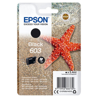 EPSON 4LB Singlepack Black 603 Ink w s