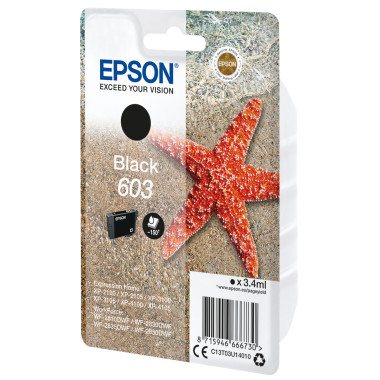 EPSON 4LB Singlepack Black 603 Ink w s